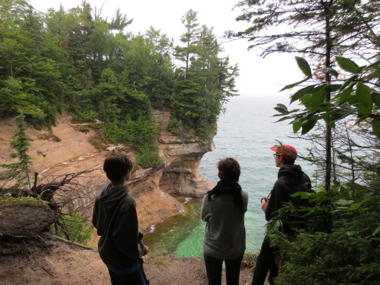 Kids at Pictured Rocks